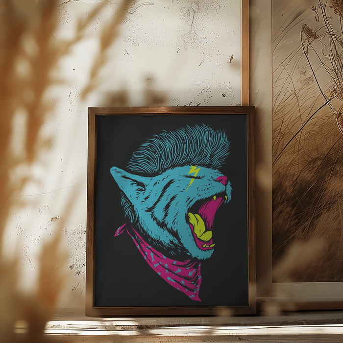 The Killer Cat Framed Art Wall Decor