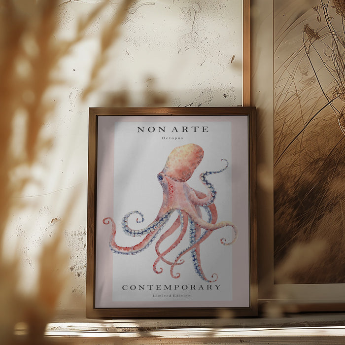 Non Arte Octopus Framed Art Wall Decor