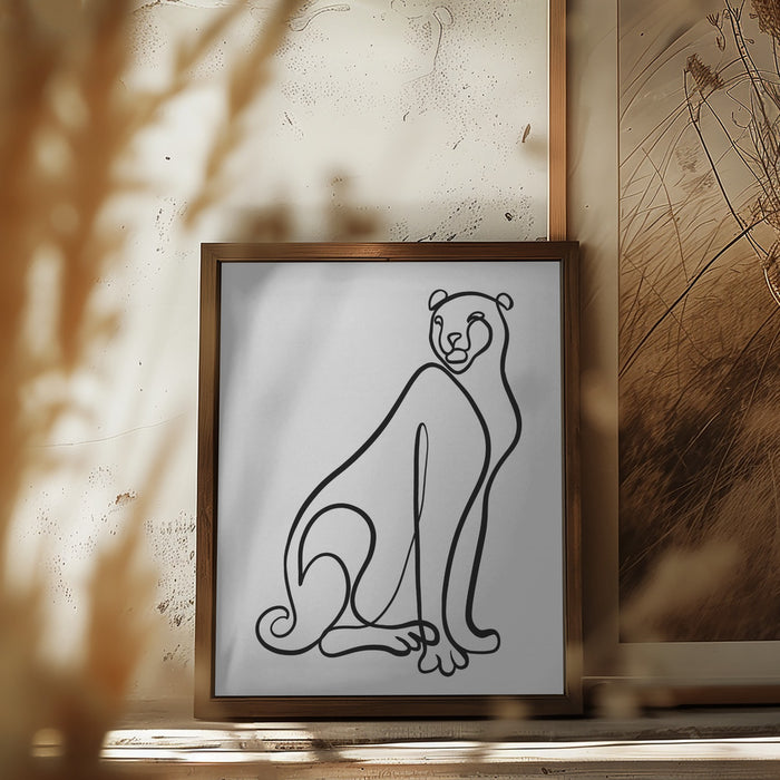 The Cheetah Framed Art Wall Decor