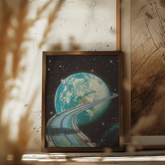 Highway Home Framed Art Wall Decor