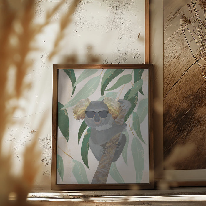 Cool Koala Framed Art Modern Wall Decor