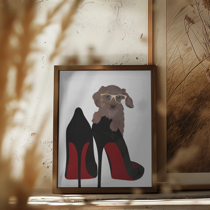 Daschand Shoe Framed Art Modern Wall Decor