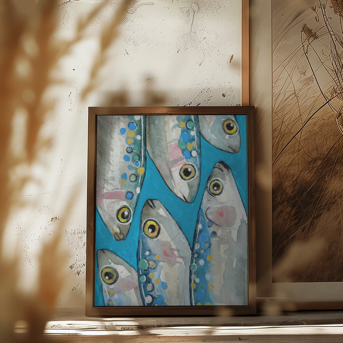 Fishes Framed Art Wall Decor