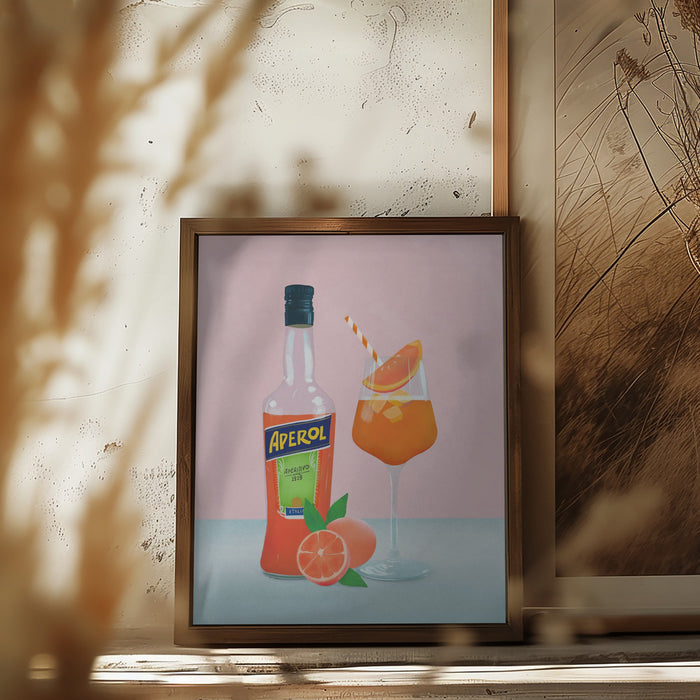 Aperol Spritz Framed Art Wall Decor