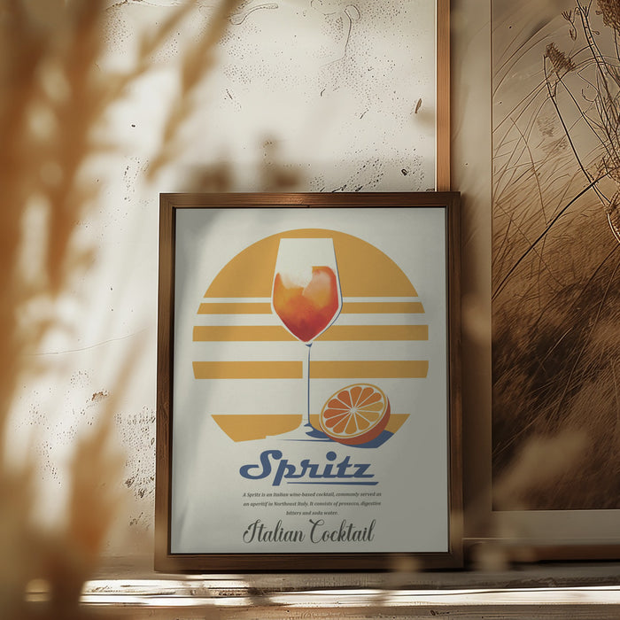 Spritz summer print Framed Art Wall Decor