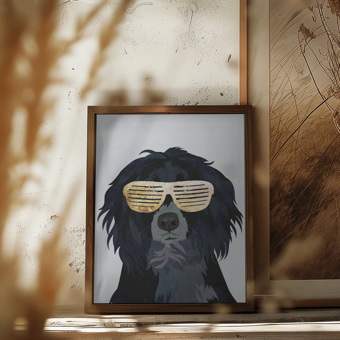 Hiphop Cockerspaniel Framed Art Wall Decor