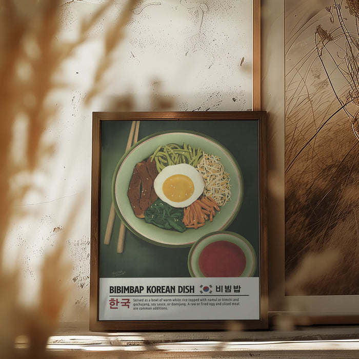 Bibimbap Framed Art Wall Decor