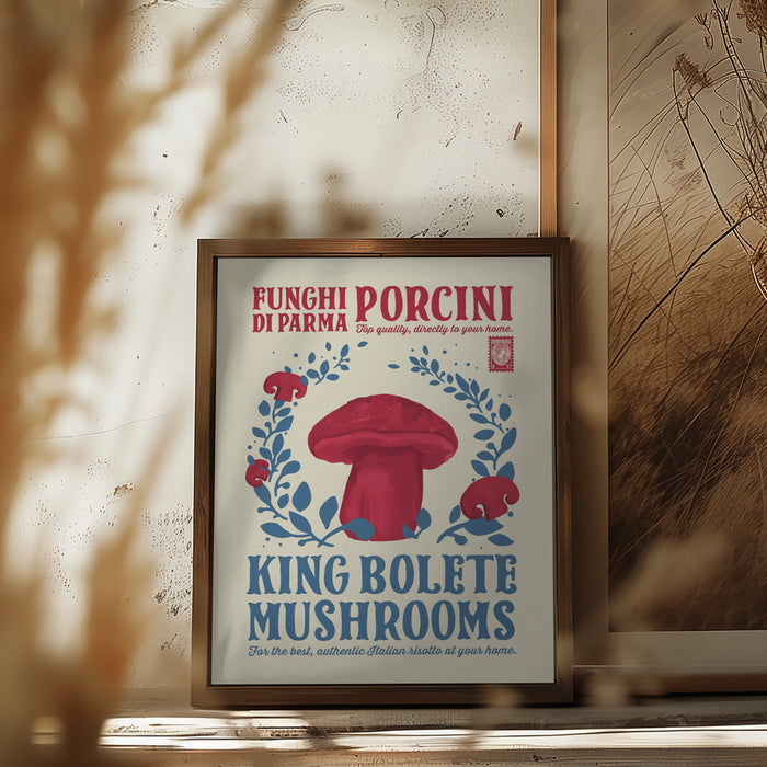 Porcini kitchen print Framed Art Wall Decor