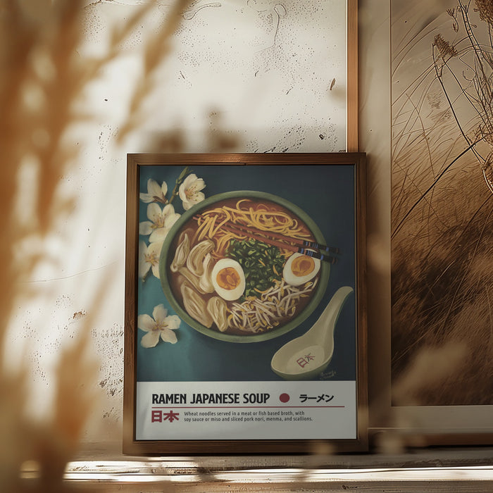 Ramen Framed Art Wall Decor