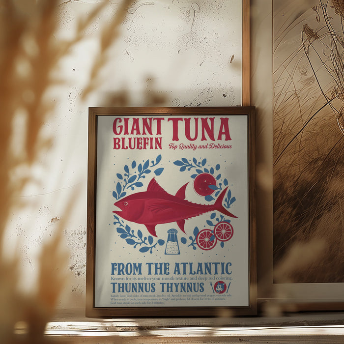 Tuna kitchen print Framed Art Wall Decor