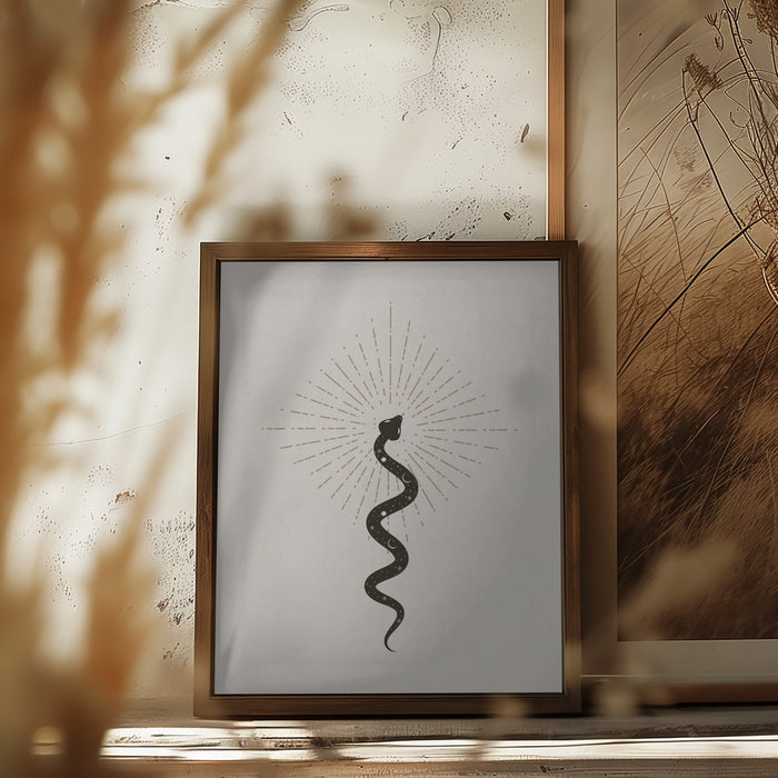 Spirit Serpent Framed Art Wall Decor