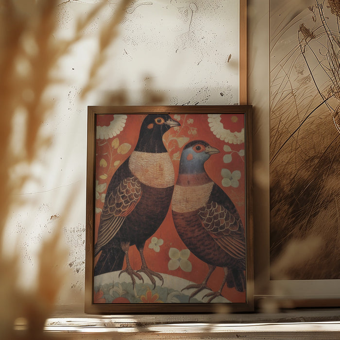 Nostalgic Birds Framed Art Wall Decor