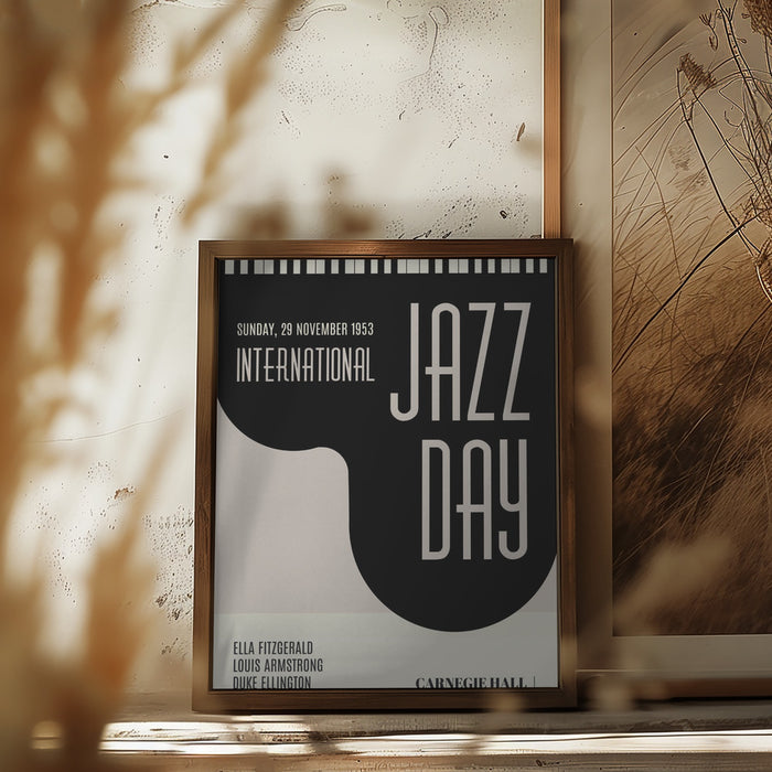 Jazzy Days Framed Art Modern Wall Decor