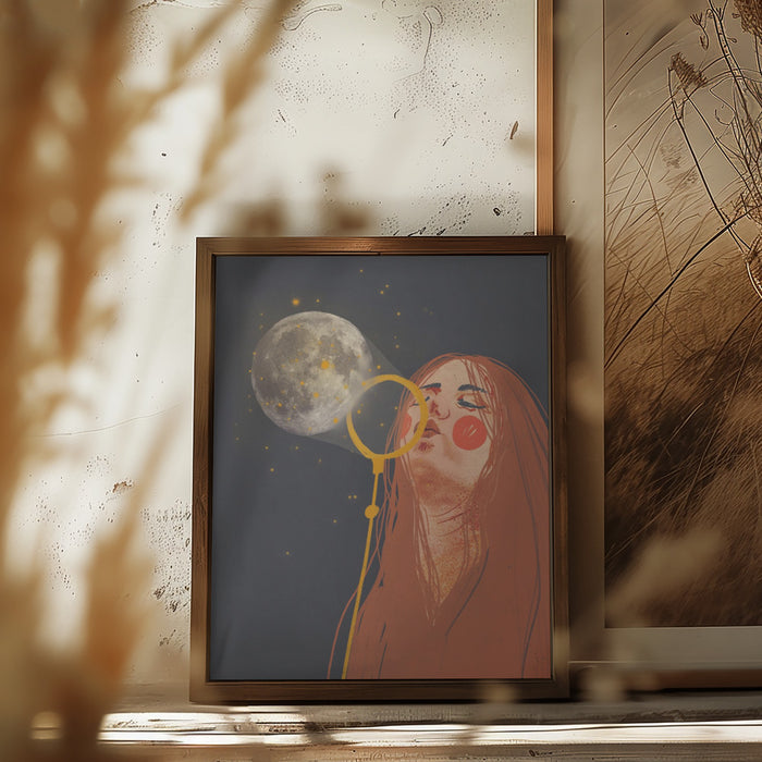 Moon child Framed Art Wall Decor