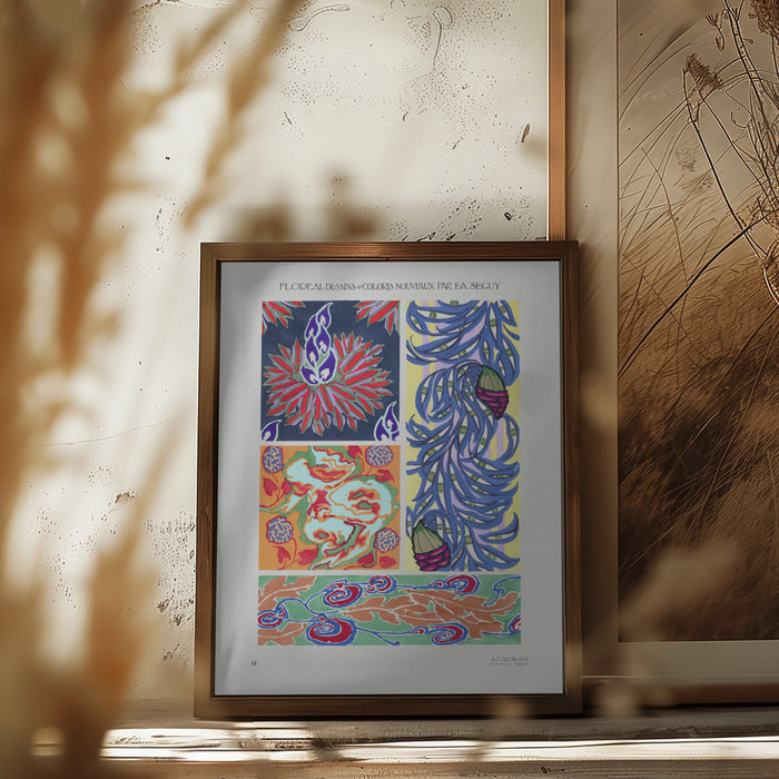 Pattern 18 Framed Art Wall Decor