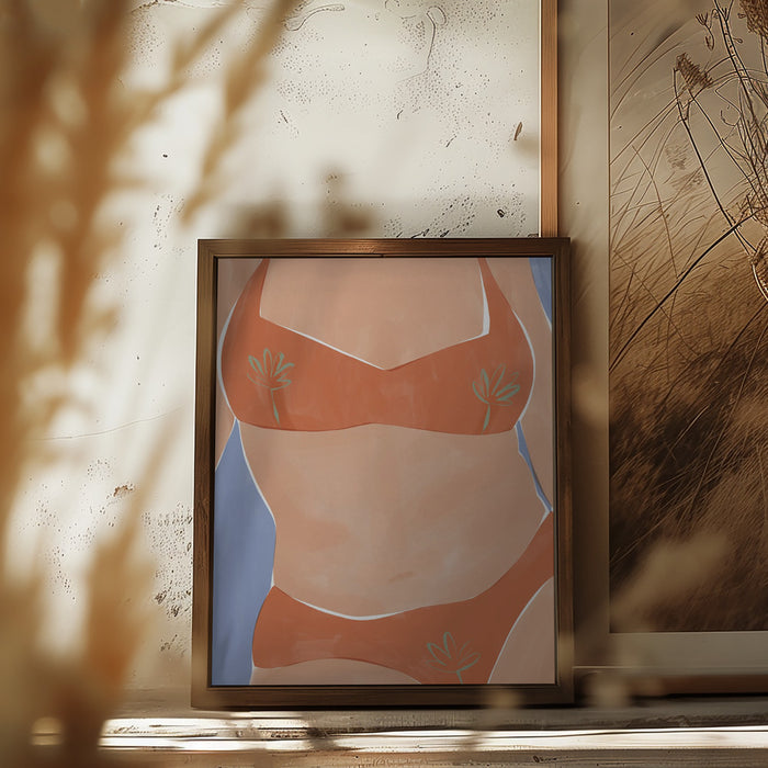 Bikini Babe Framed Art Wall Decor