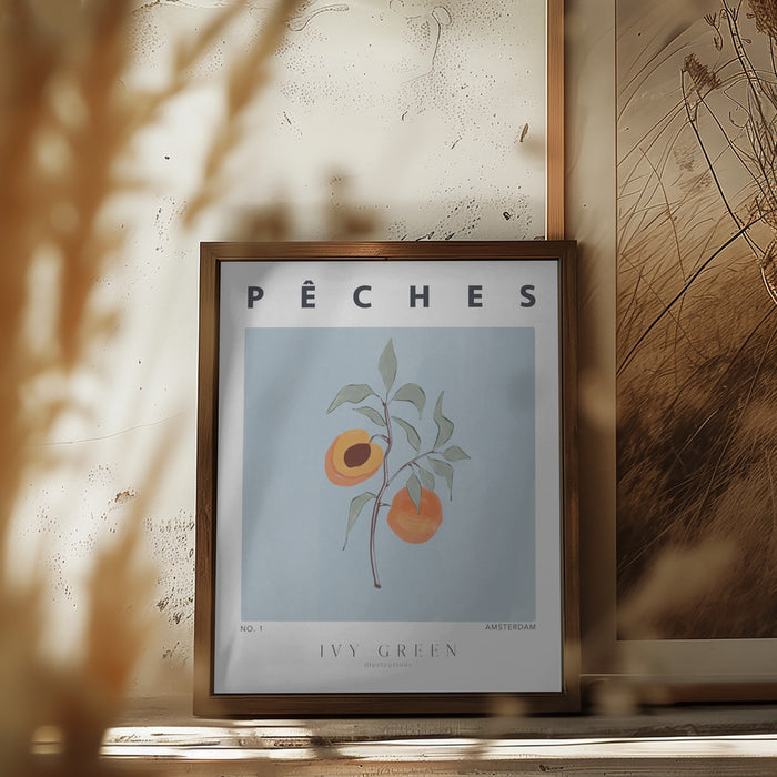 Peaches Framed Art Modern Wall Decor