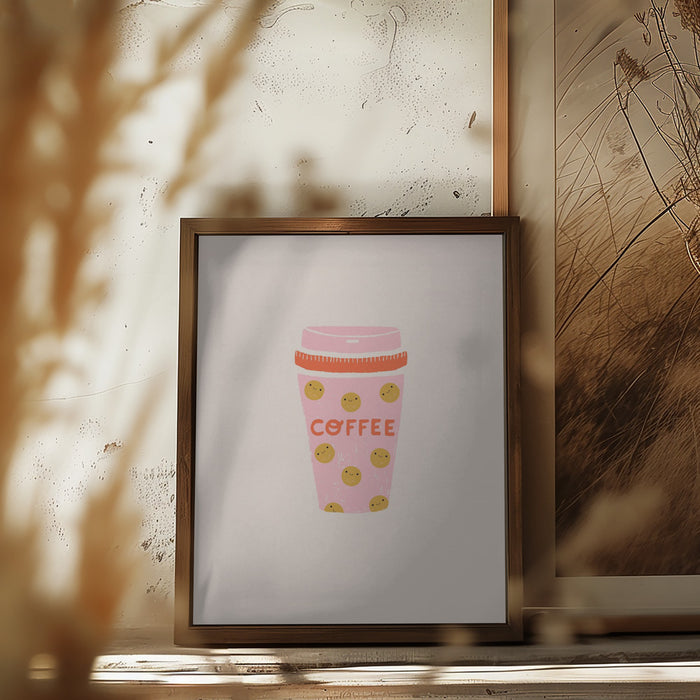 Coffee Framed Art Modern Wall Decor