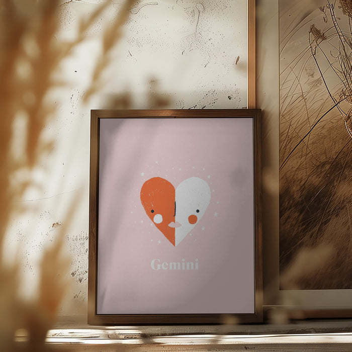 Gemini Framed Art Wall Decor