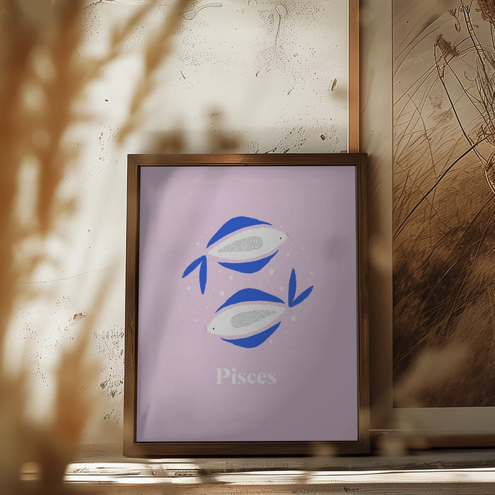 Pisces Framed Art Wall Decor