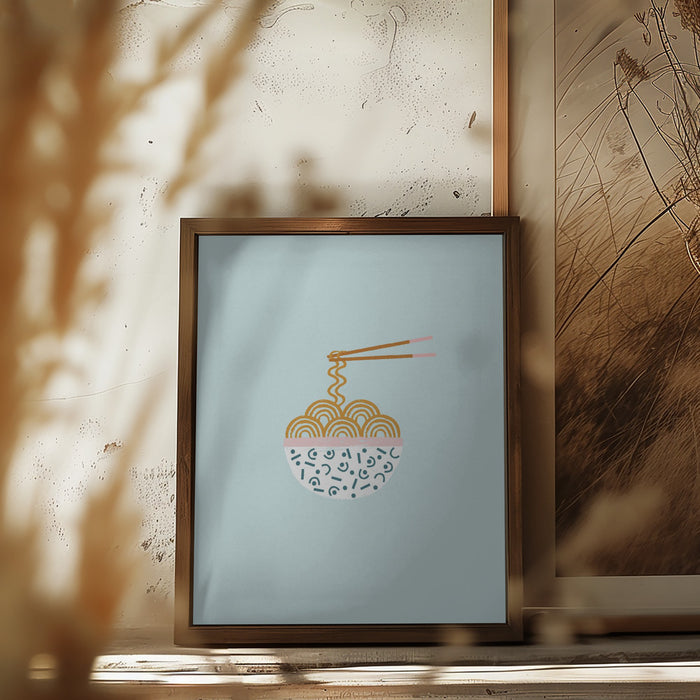 Ramen Framed Art Wall Decor