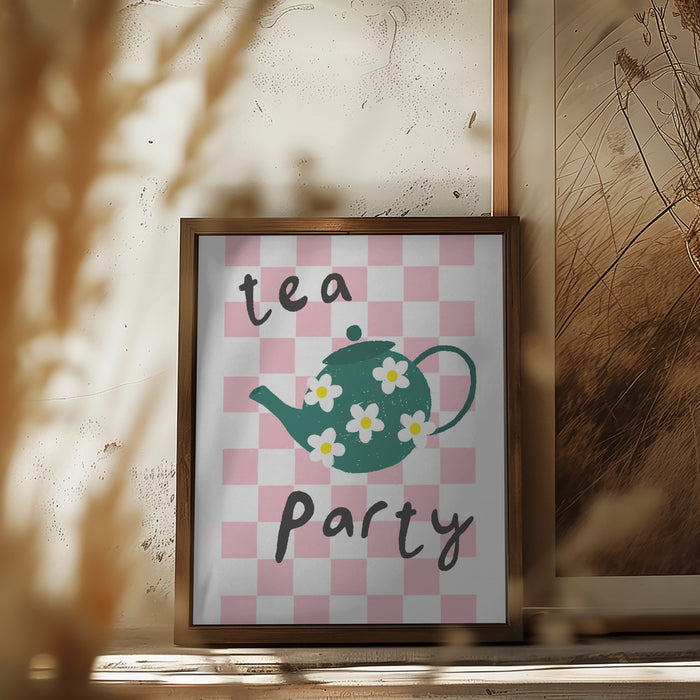 Tea Party Framed Art Wall Decor