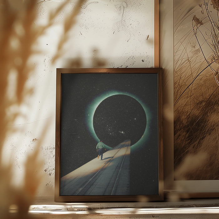 Escaping Into the Void Framed Art Wall Decor