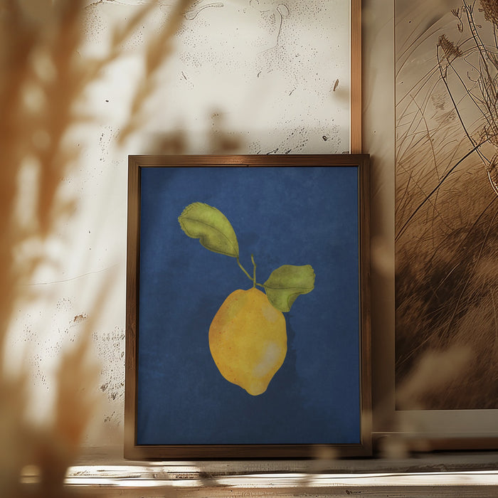 Just a little lemon Framed Art Modern Wall Decor