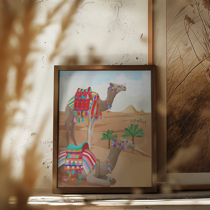 Desert Adventure Framed Art Modern Wall Decor