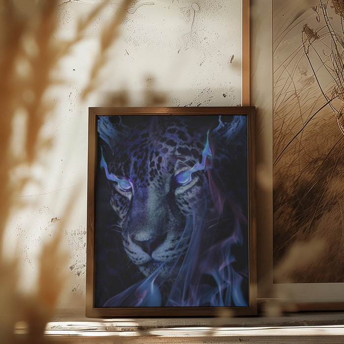 Mystical Tiger Darkness Framed Art Wall Decor