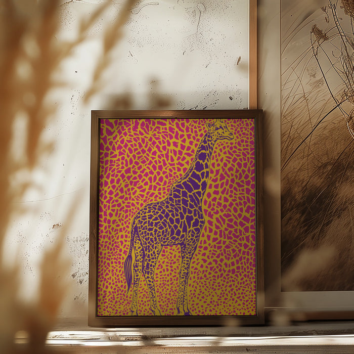 Giraffe Majestic Framed Art Wall Decor