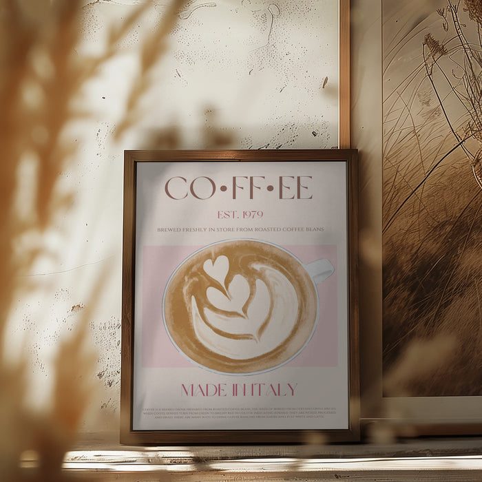 Coffee Framed Art Wall Decor