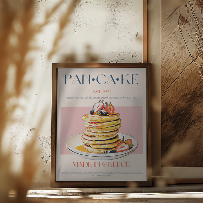 Pancake Framed Art Modern Wall Decor