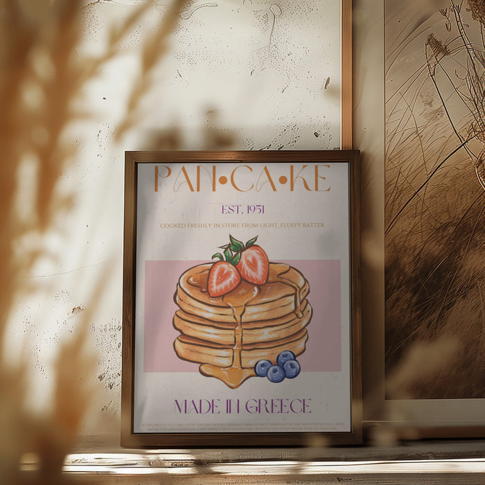 Pancake Framed Art Modern Wall Decor