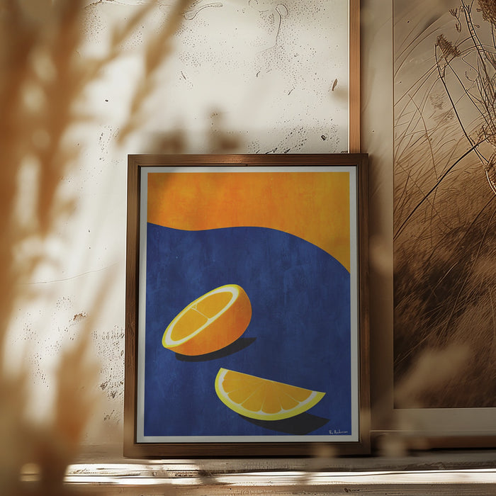 Petit Déjeuner, Deux Oranges Framed Art Wall Decor