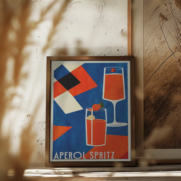 Aperol Spritz Framed Art Wall Decor