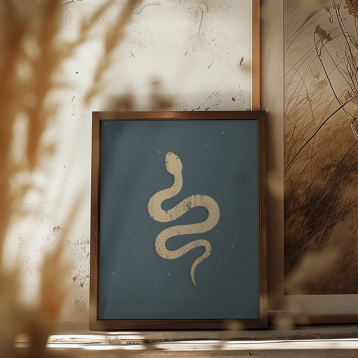 Snake Framed Art Wall Decor