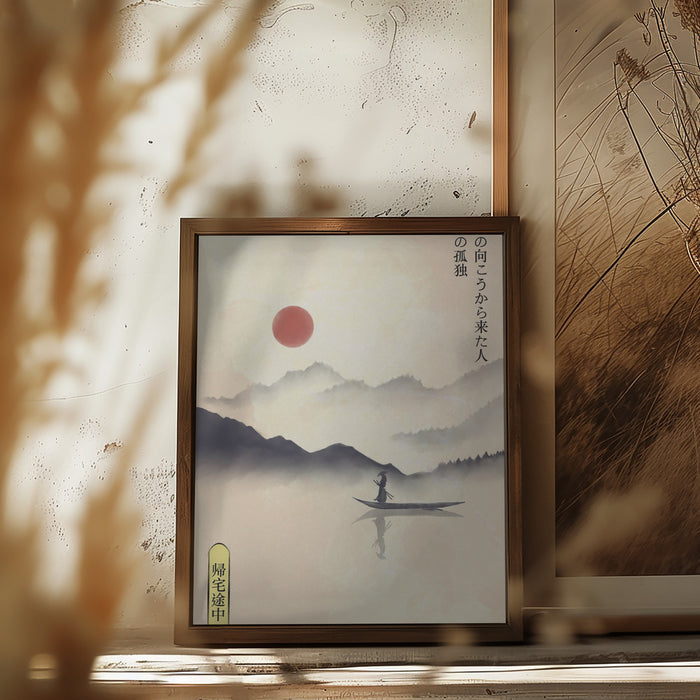 Hitori Journey Framed Art Modern Wall Decor