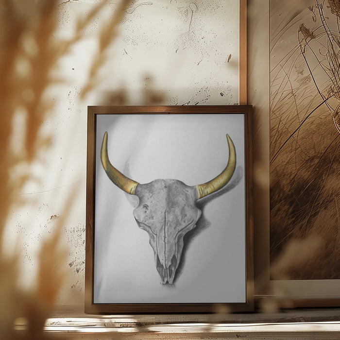 Skull Framed Art Wall Decor