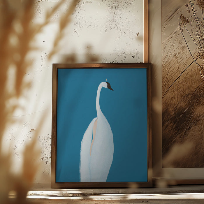 Swan Maybe Framed Art Wall Decor