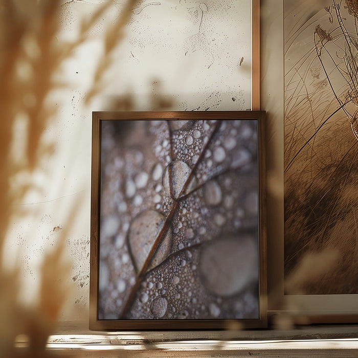 Autumn Rain Framed Art Modern Wall Decor