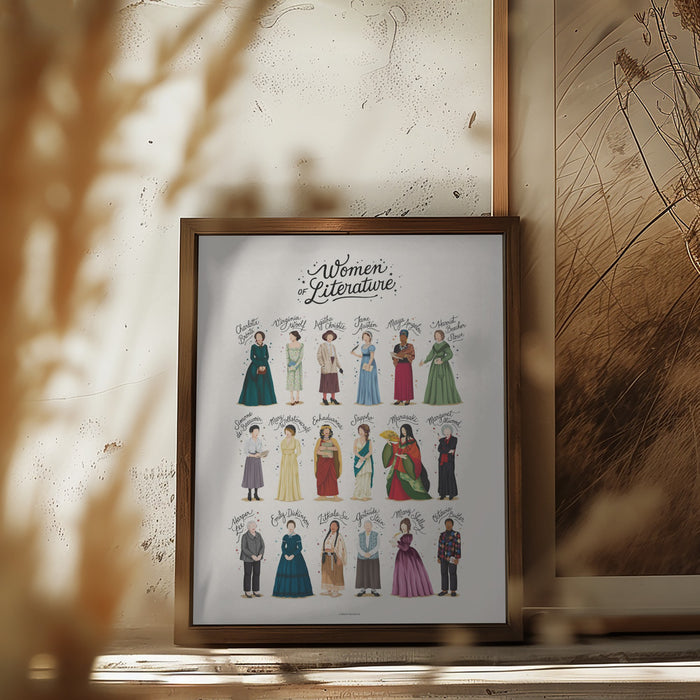 Women of Literature Framed Art Wall Decor