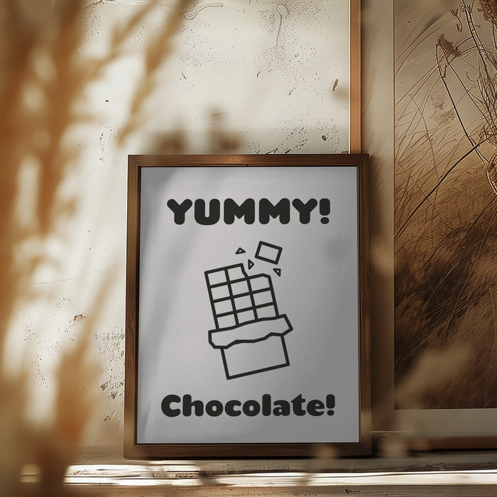 Chocolate Framed Art Wall Decor