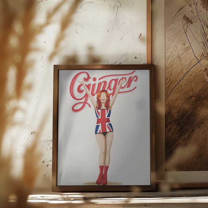 Ginger Spice Framed Art Wall Decor