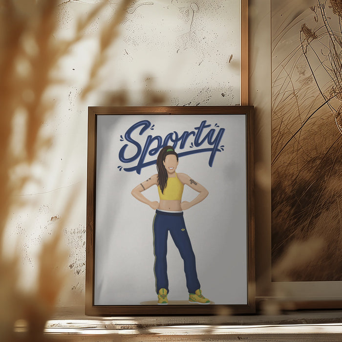 Sporty Spice Framed Art Wall Decor