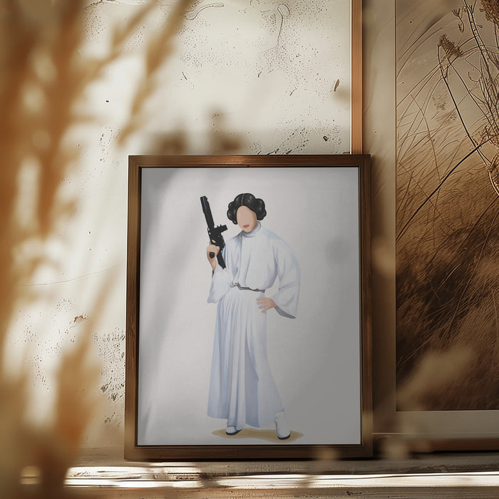 Princess Leia Framed Art Wall Decor