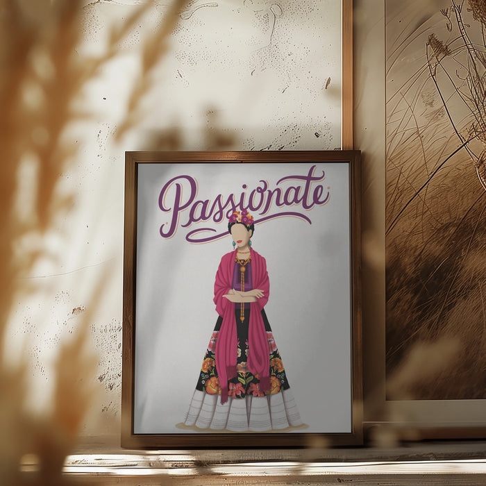 Frida Passionate Framed Art Wall Decor