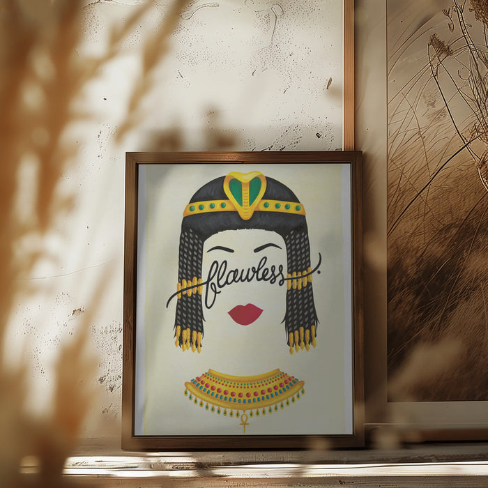 Flawless Cleopatra Framed Art Wall Decor