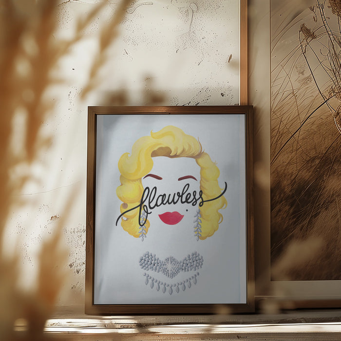 Flawless Marilyn Framed Art Modern Wall Decor