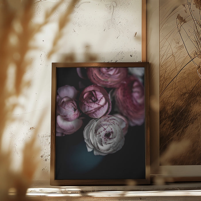 Dark Flowers 2 Framed Art Wall Decor